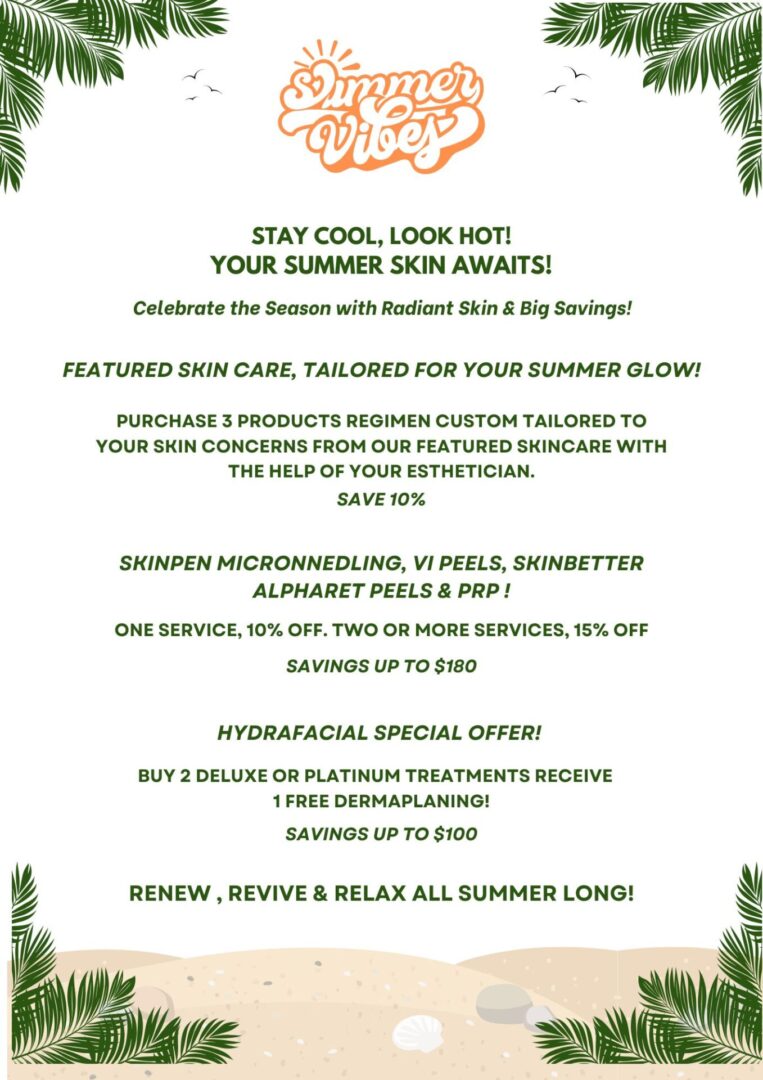 June to Summer Specials Flyer